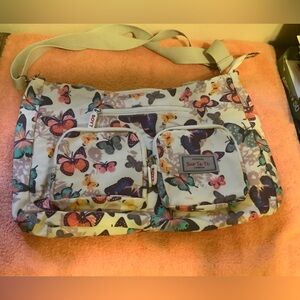 Butterfly Print Crossbody Bag